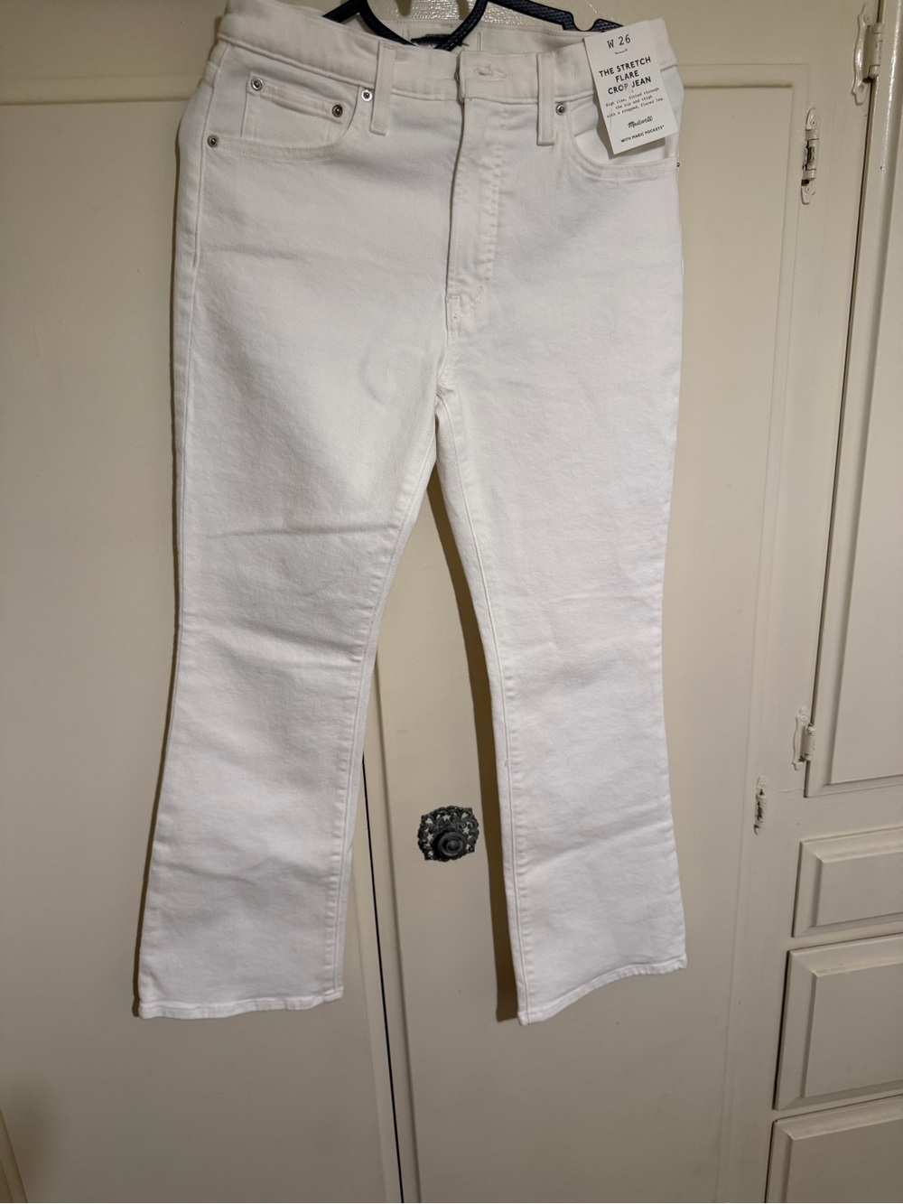 Madewell White Women’s Stretch Crop Jeans size 26